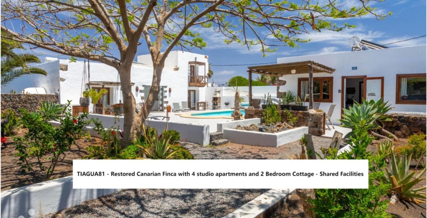 Cuarto Botanico Studio - Shared Pool - Central Island Location - 10 Mins Drive To Famara And La Santa Tiagua Exteriör bild